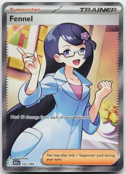 Fennel 162/086 Holo Ultra Rare Black Bolt Pokemon Near Mint - Image 1
