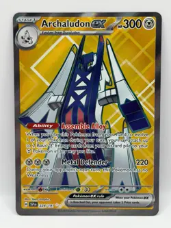Archaludon ex 224/191 Surging Sparks NM Ultra Rare Holo Pokemon TCG - Image 1