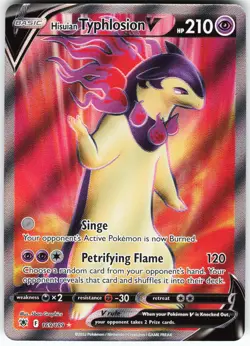 Hisuian Typhlosion V (Full Art) 169/189 Pokemon SWSH10: Astral Radiance Holo - Image 1