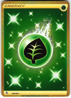 Grass Energy (Secret) 283/264 Pokemon SWSH08: Fusion Strike Holo Secret Rare LP - Image 1