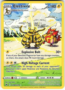 Electivire GG08/GG70 Pokemon Crown Zenith: Galarian Gallery Holo Ultra Rare NM - Image 1