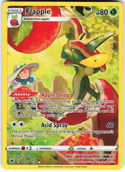 Flapple TG02/TG30 Pokemon SWSH10: Astral Radiance Trainer Gallery Holo Ultra LP - Image 1