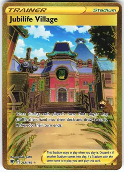 Jubilife Village (Secret) 212/189 Pokemon SWSH10: Astral Radiance Holo Secret Ra - Image 1