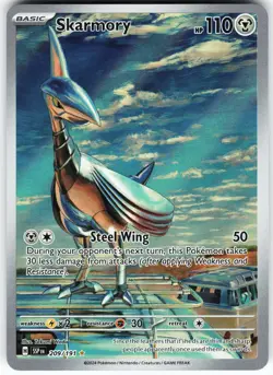 Skarmory - 209/191 Pokemon SV08: Surging Sparks Holo Illustration Rare NM - Image 1