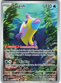 Bruxish - 200/191 Pokemon SV08: Surging Sparks Holo Illustration Rare NM - Image 1