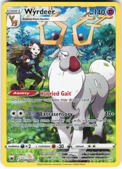 Wyrdeer TG06/TG30 Pokemon SWSH10: Astral Radiance Trainer Gallery Holo Ultra Rar - Image 1