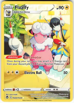 Flaaffy TG03/TG30 Pokemon SWSH12: Silver Tempest Trainer Gallery Holo Ultra Rare - Image 1