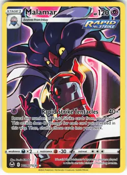 Malamar TG06/TG30 Pokemon SWSH12: Silver Tempest Trainer Gallery Holo Ultra Rare - Image 1