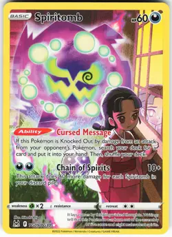 Spiritomb TG09/TG30 Pokemon SWSH11: Lost Origin Trainer Gallery Holo Ultra Rare - Image 1