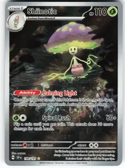 Shiinotic - 194/191 Pokemon SV08: Surging Sparks Holo Illustration Rare NM - Image 1