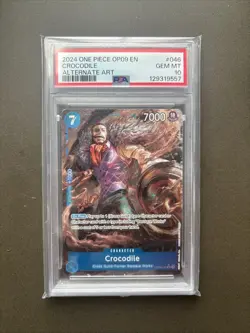 PSA 10 GEM MINT 2024 ONE PIECE OP09 046 EMPERORS IN THE NEW WORLD CROCODILE AA - Image 1
