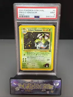 Pokemon Card Erika's Venusaur 4/132 Holo Gym Challenge Set SWIRL PSA 9 MINT - Image 1