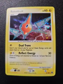 Pokemon Rotom LV. 37(13/100) Holo Card 2008 Nintendo, Majestic Dawn Series - Image 1