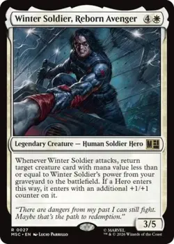 ~ Winter Soldier, Reborn Avenger ~ NM ~ Commander: Marvel Super Heroes ~ MTG ~ - Image 1
