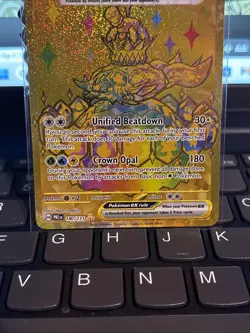 Pokemon TCG Terapagos EX Prismatic Evolutions Holo Hyper Rare Gold Card 180/131 - Image 3
