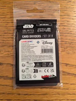 Star Wars Unlimited Card Dividers SWU - Ashes of the Empire - Pre Release - Image 2