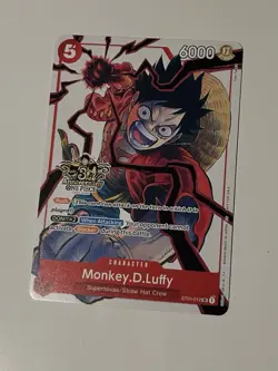 Monkey.D.Luffy 3rd Anniversary Non Foil Participation Card ST01-012 - Image 1