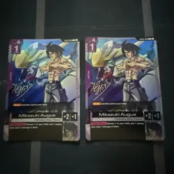 Mikazuki Augus - Gundam TCG - ST05-010 Promo Foil Signature Card - Image 1