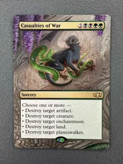 Casualties of War #98 MTG Tarkir: Dragonstorm Commander Hand Painted Altered Art - Image 1