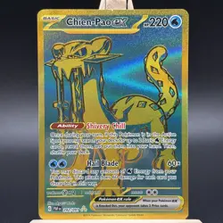 Pokemon TCG Chien-Pao EX Paldean Fates Card 242/091 Gold Hyper Rare - Image 2