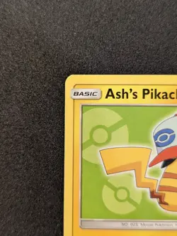 Ash's Pikachu SM112 Non Holo SM Promos Pokemon Card - NM - Image 5