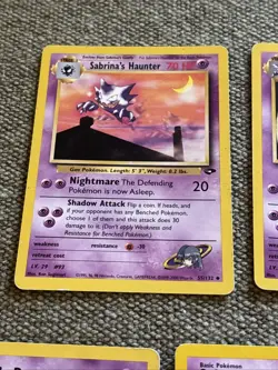 Pokemon Lot of 7 Sabrina’s Cards of 132. Lightly Played Free Shipping! - Image 2