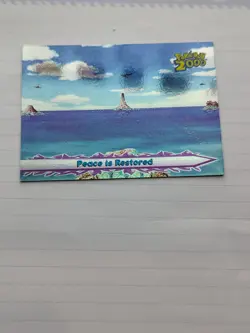 Pokemon Topps Card Foil Pokemon 2000 Peace Is Restored Blue Label - Image 1