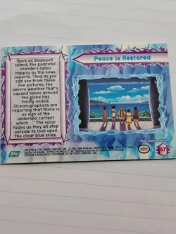 Pokemon Topps Card Foil Pokemon 2000 Peace Is Restored Blue Label - Image 5