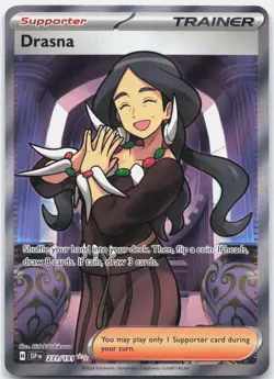 Drasna 231/191 Ultra Rare Surging Sparks Pokemon Holo Near Mint - Image 1