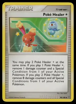 Poke Healer + 90/100 Uncommon Stormfront Pokemon Lightly Played - Image 1