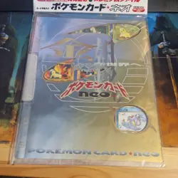Pokemon Cards Japanese Neo Genesis Premium File Folder #1 - Sealed with 9 Cards - Image 1