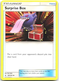 Surprise Box 187/214 Uncommon Unbroken Bonds Pokemon Near Mint - Image 1