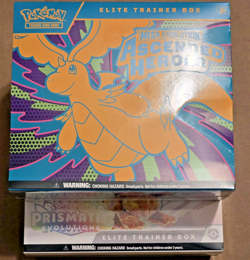 Pokemon TCG Prismatic Evolutions & Ascended Heroes ETBs Lot of 2 *read* - Image 1