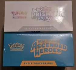 Pokemon TCG Prismatic Evolutions & Ascended Heroes ETBs Lot of 2 *read* - Image 3
