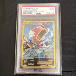 2016 Pokemon XY Gyarados EX #123 Breakpoint POR SECRET PSA 9 - Image 1