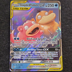 Pokemon Slowpoke & Psyduck GX 35/236 Unified Minds TAG TEAM Holo Eng 250HP - Image 1