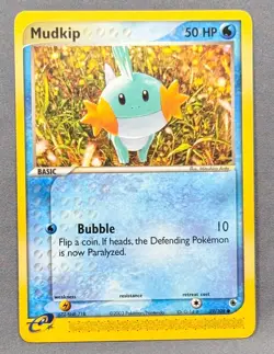 NM Mudkip 59/109 Ruby & Sapphire Pokemon Mitsuhiro Arita eReader - Image 1