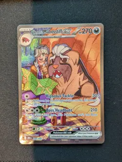 Arven's Mabosstiff ex - 235/182 - Pokemon Destined Rivals Illustration Rare NM - Image 1