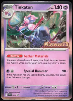Tinkaton (Prerelease) 020 Scarlet & Violet Promo - Holo Pokemon NM/M (Promo) - Image 1