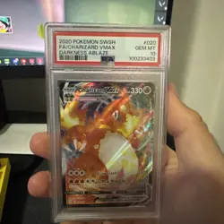 Full-Art Charizard VMAX Pokemon 2020 Darkness Ablaze English 020/189 PSA 10 - Image 1