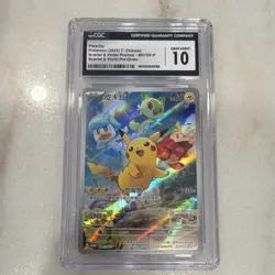 Pikachu 001/SV-P Scarlet & Violet Promo Holo CGC 10 Chinese Pokemon 2022 - Image 1