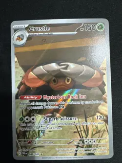 Pokemon Crustle Illustration Rare Holo Sv10: Destined Rivals 186/182 - Image 1