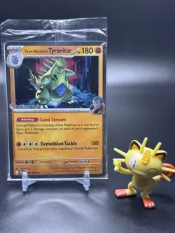 Team Rocket's Tyranitar (Pokemon Center Exclusive) 096/182 - SEALED - Image 1