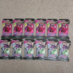 Pokemon TCG - 12 Fusion Strike Sleeved Booster Packs (x12 SEALED Packs) - Image 1