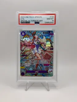 Uta SP One Piece OP05 English op02-120 Alternate Art PSA 10 - Image 1