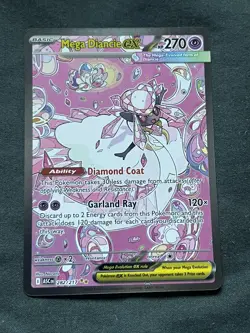 Pokemon TCG Mega Diancie EX 282/217 Ascended Heroes Secret Rare Holo Full Art EN - Image 1