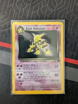 WOTC Dark Alakazam 1/82 Team Rocket Holo Rare 2000 English Unlimited 60 HP - Image 2