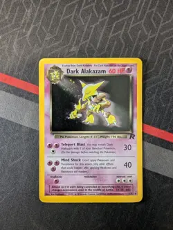 WOTC Dark Alakazam 1/82 Team Rocket Holo Rare 2000 English Unlimited 60 HP - Image 4