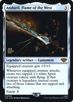 Anduril, Flame of the West #236 (Foil) (MP) Prerelease Cards PRE Magic MTG - Image 1