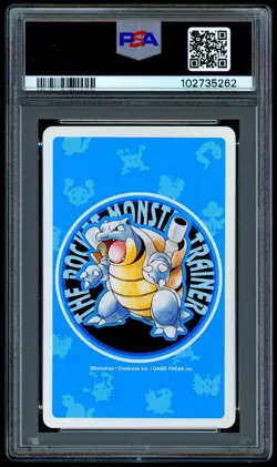 Pokemon ZAPDOS Japanese BLUE Back 4 of Diamonds POKER Playing Card 145A - PSA 10 - Image 2